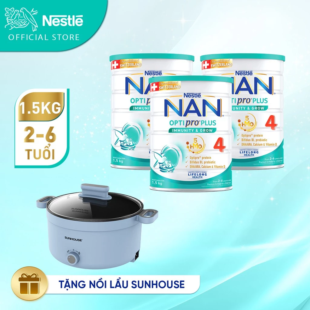 Sữa bột Nestlé NAN OPTIPRO PLUS 4 – SP được bán chạy trên Shopee