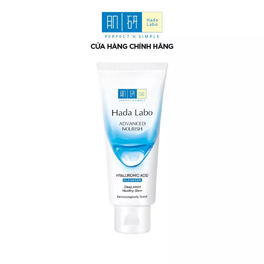 Sữa rửa mặt dưỡng ẩm tối ưu Hada Labo Advanced Nourish Cleanser 80g – SP được bán chạy trên Shopee