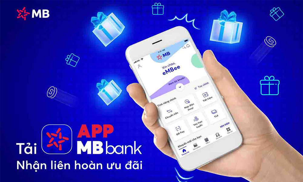 Mở tài khoản MBBank trên di động, nhận ưu đãi 30.000đ