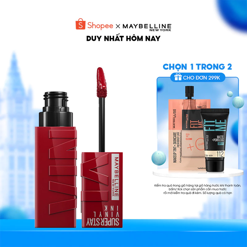 Son Superstay Vinyl Ink Maybelline New York – Giảm giá hấp dẫn trên Shopee