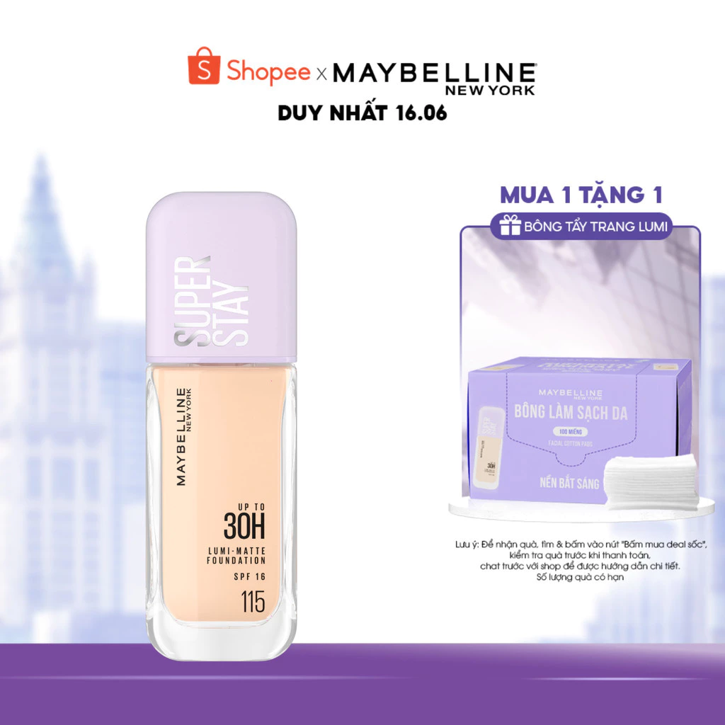 Kem nền bắt sáng Superstay Lumi Matte 30H Maybelline New York 35ml – SP được bán chạy trên Shopee