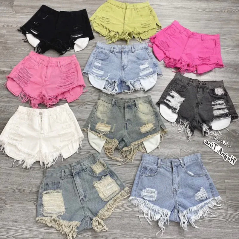 Quần Short Jeans Nữ – Quần Bò Nữ Lưng Cao Túi Dài Đủ Màu – Giảm giá hấp dẫn trên Shopee