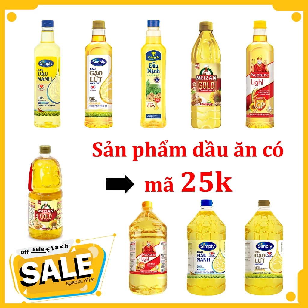 Dầu ăn Simply – Neptune – Tường An 1L – 2L – Giảm giá hấp dẫn trên Shopee